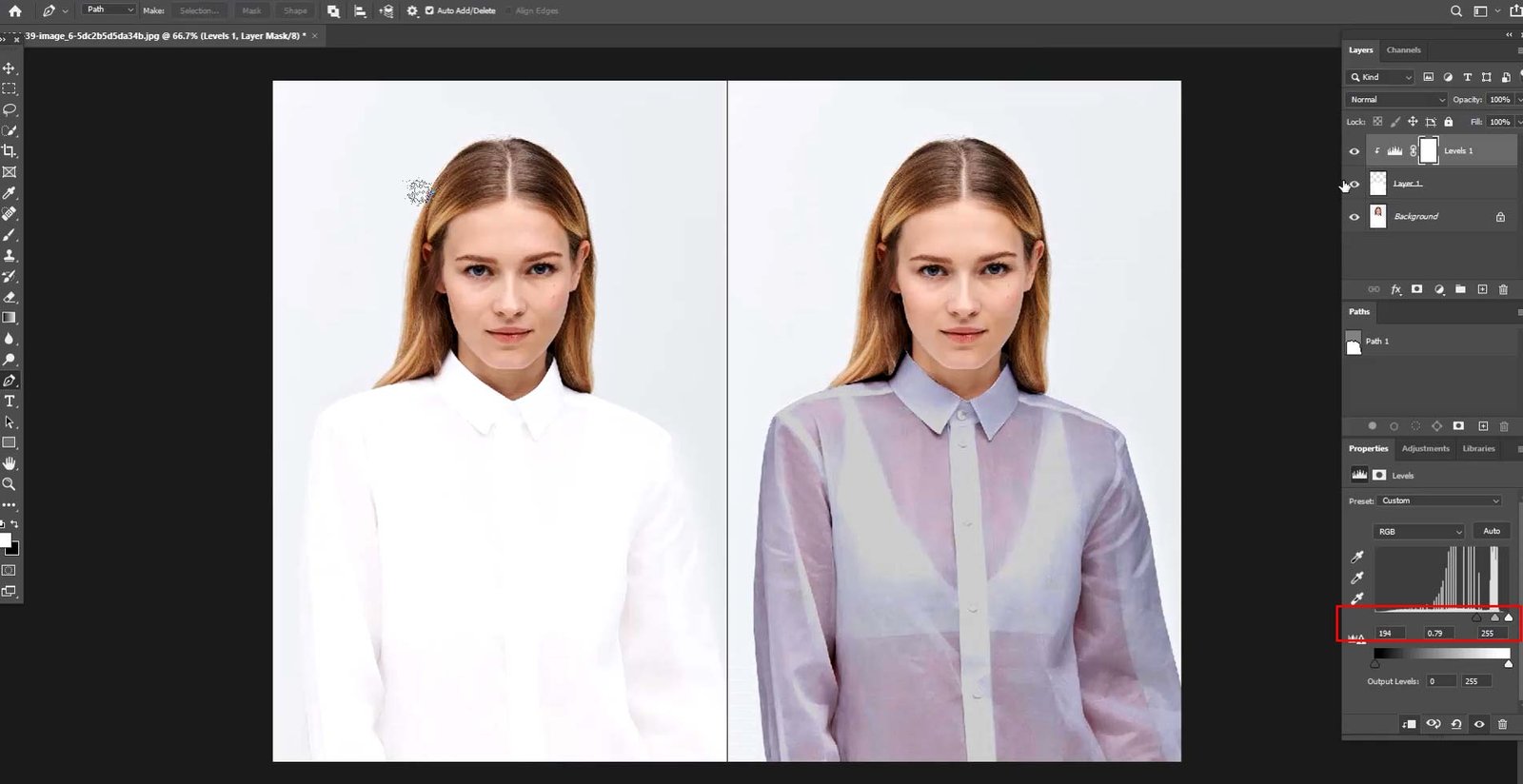 Transparent clothes — how to fix them in Photoshop – Mindful Retouch