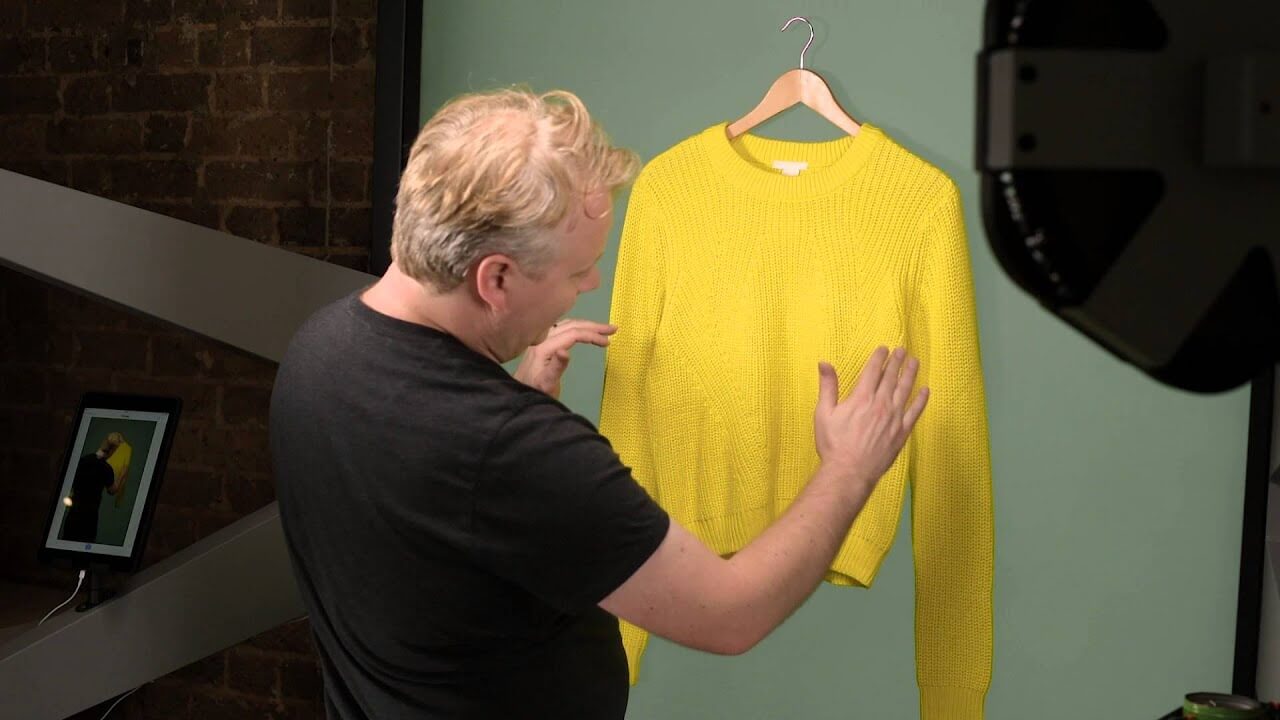Using Hangers for clothing photography
