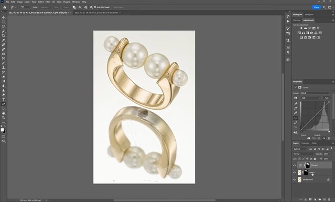 jewelry photo editing and retouching with photoshop