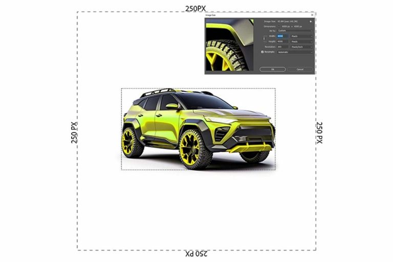 after resizing car photo, it comes to the final look. now, A polished illustration of the latest Toyota SUV.