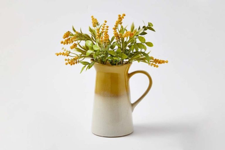 Before Transparent Background: Yellow vase filled with vibrant flowers, adding brightness and beauty to any space