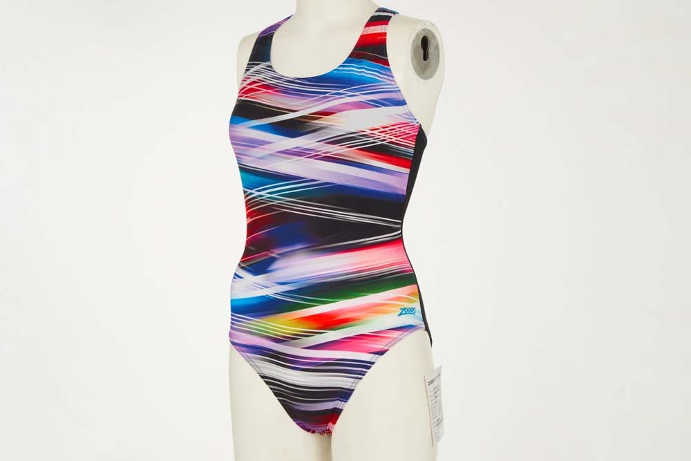 colorful swimsuit before 3d ghost mannequin