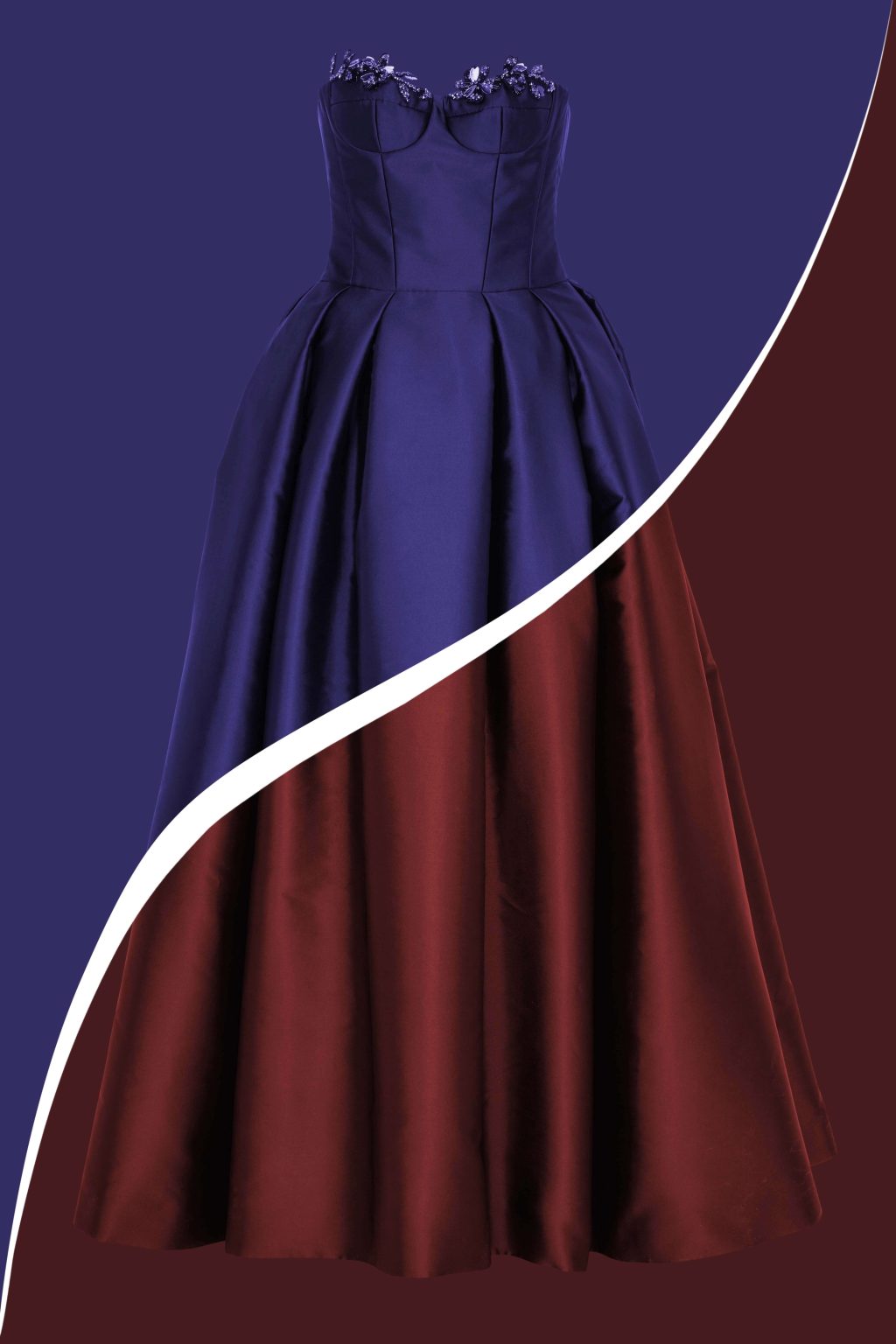 party gowns recolor & color correction