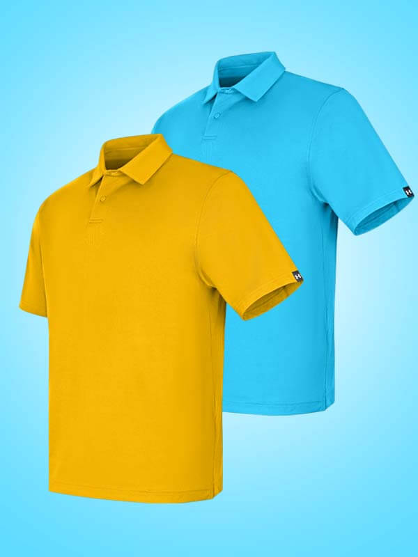 Example of polo t-shirt product photo recolor & color correction