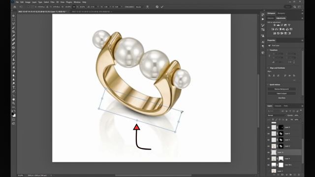 Add a soft shadow under the ring