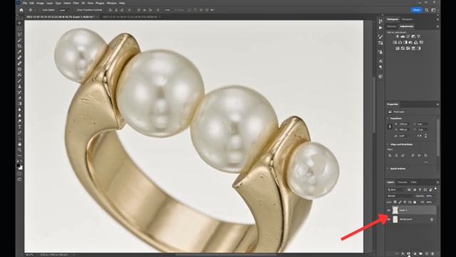 transform and fix the position in photoshop