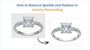 How to Balance Sparkle and Realism in Jewelry Retouching | Before and After Ring Editing