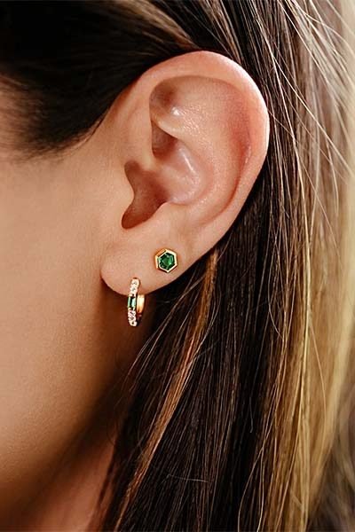 Example of earring image retouching